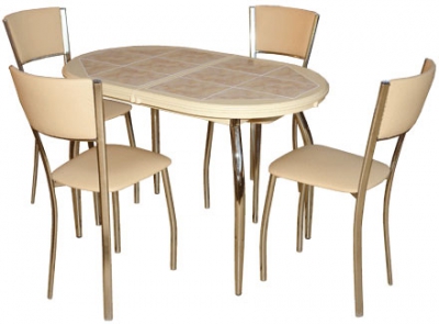 Обеденная зона: стол «Шарди О», стул «Альфа»