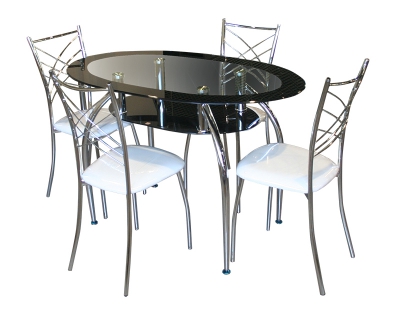 Стол стеклянный GT 305, стул GY 1309